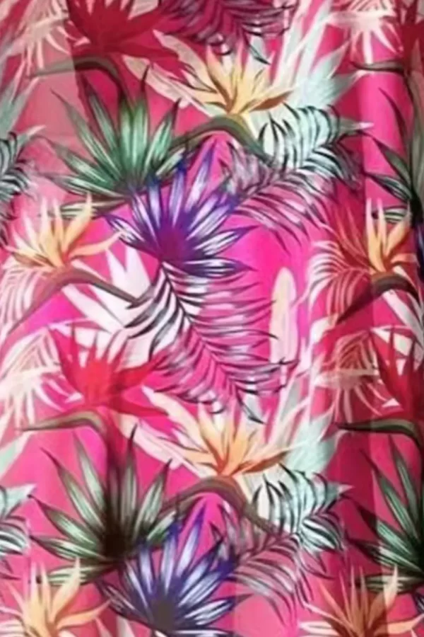 Printed Halter Neck Three-Piece Swim Set - Image 5