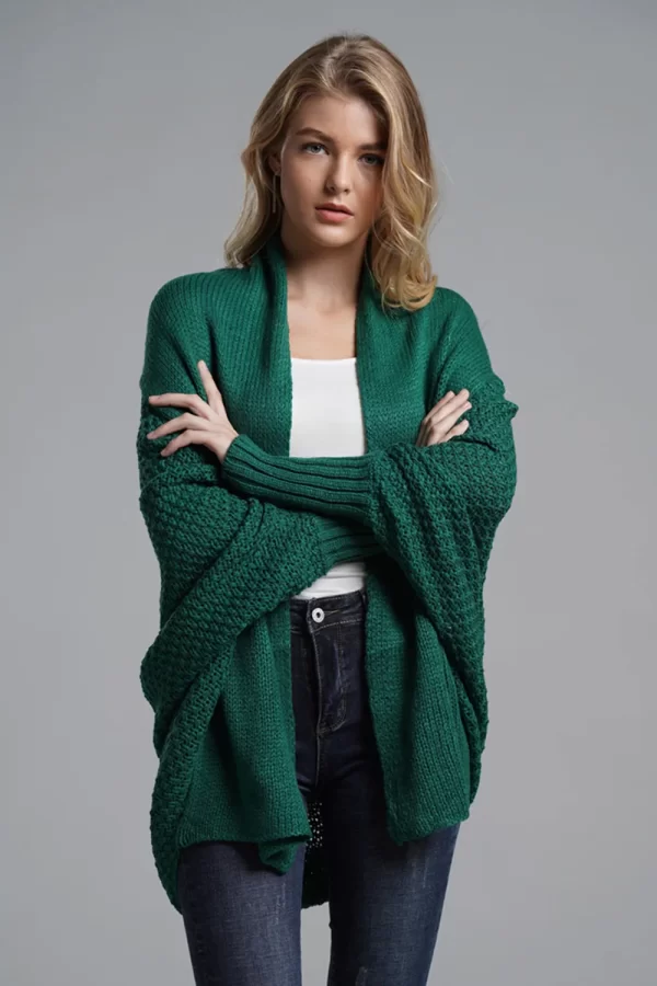 Open Front Batwing Sleeve Cardigan - Image 13