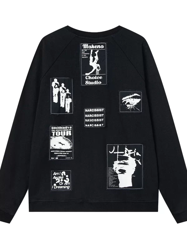 Men's Loose Fit Round Neck Sweatshirt - Image 13
