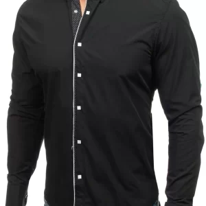 Men's Button-Down Slim Fit Shirt
