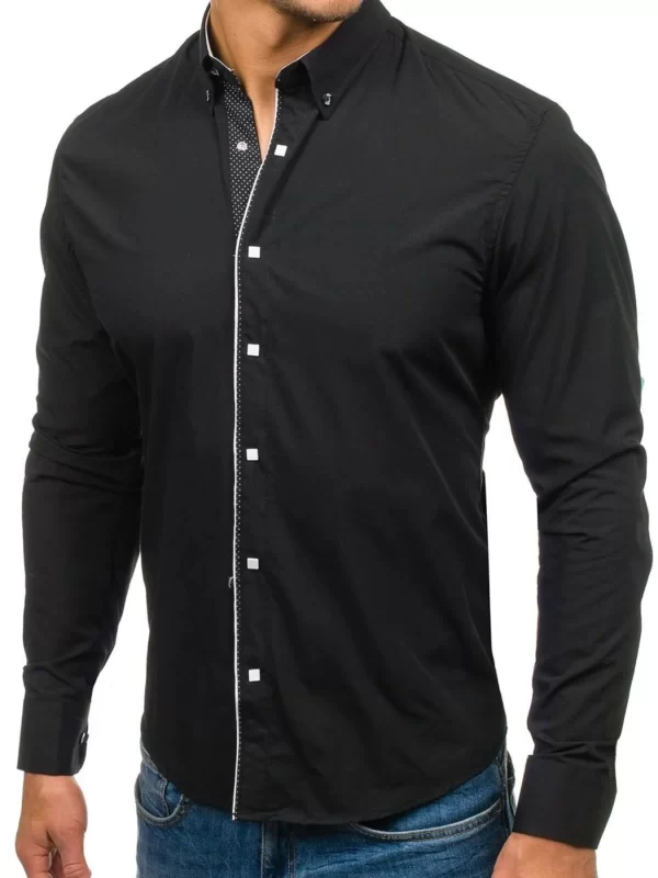 Men's Button-Down Slim Fit Shirt