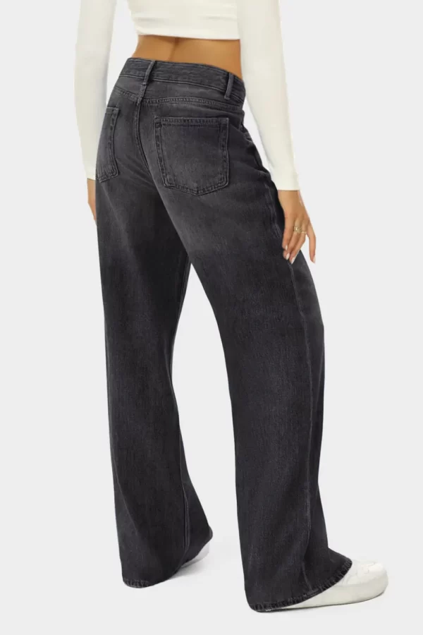 High Waist Wide Leg Jeans - Image 3