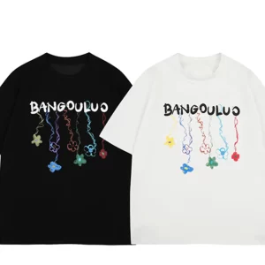 Men's BANGOULUO Colorful Hanging Butterflies Graphic T-Shirt