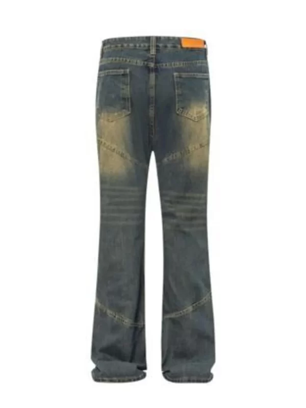 Men's Full Size Vintage Wash Bootcut Denim Jeans Plus Size - Image 9