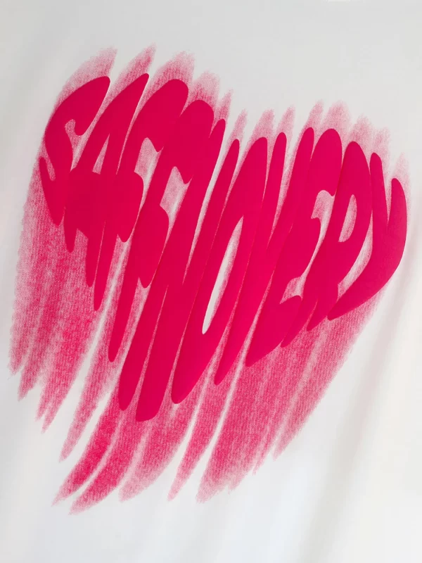 Men's Heart Graphic Oversized Hoodie - Image 2