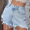 Raw Hem Denim Shorts