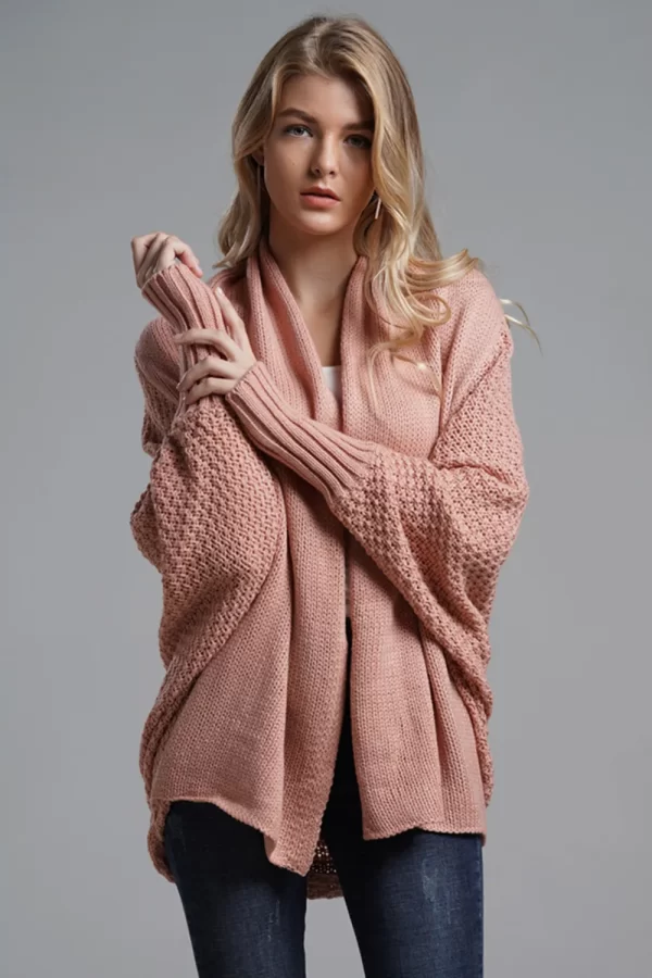 Open Front Batwing Sleeve Cardigan - Image 16