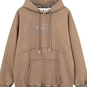 Men's Oversized Washed Long Sleeve Hoodie